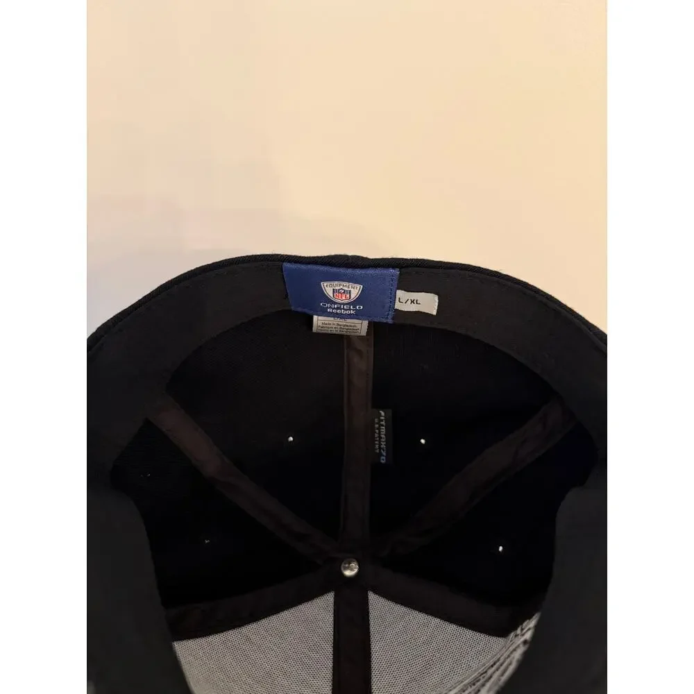 Reebok NFL Sideline Cincinnati Bengals Embroidered Black Fitted L/XL